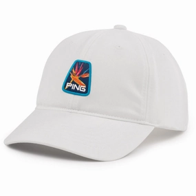 Breathable Material Camo Style Ping Clubs of Paradise Tour Unstructured Cap - White