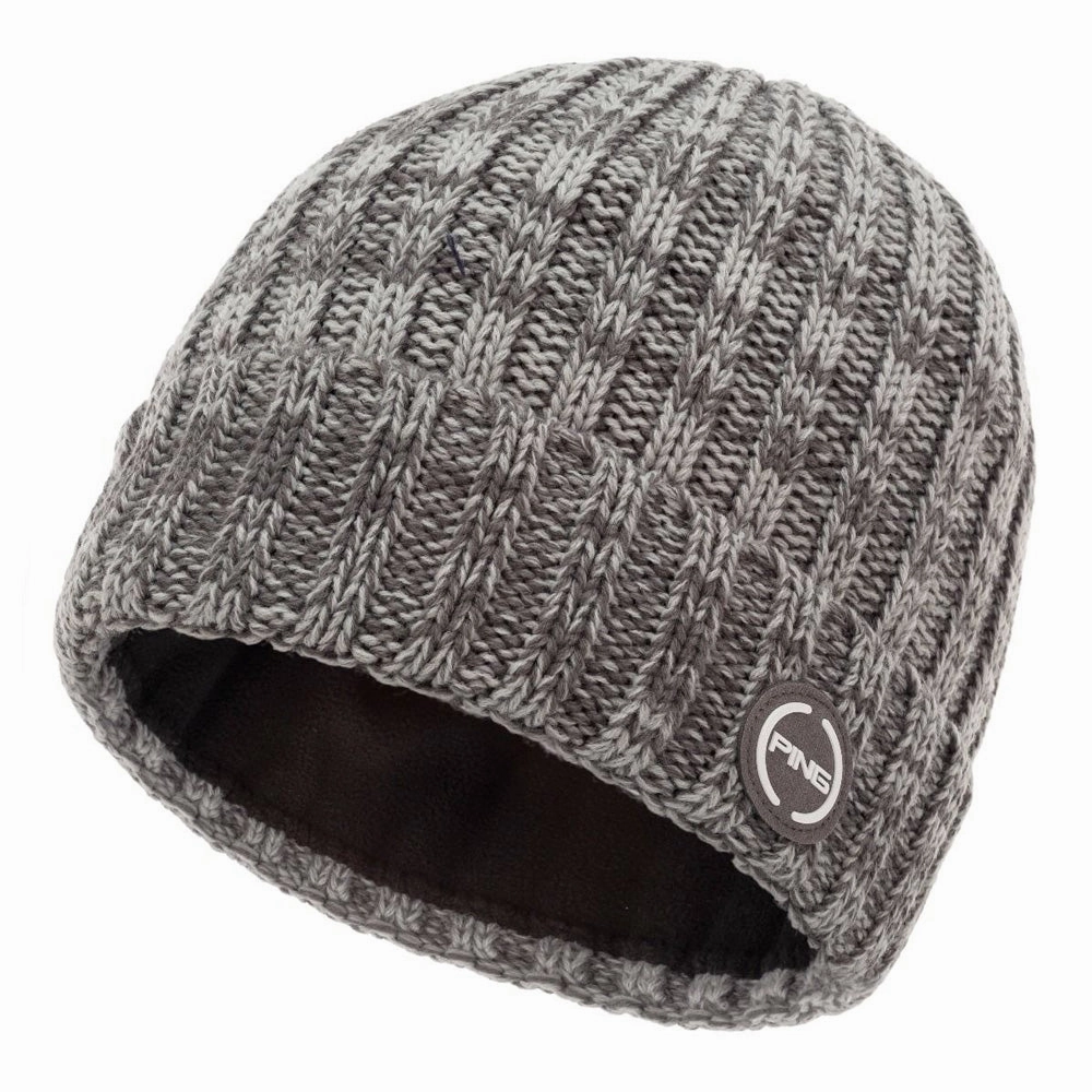 Leisure Mode Weekend Outfit Ping Clyde Lined Winter Beanie - Grey