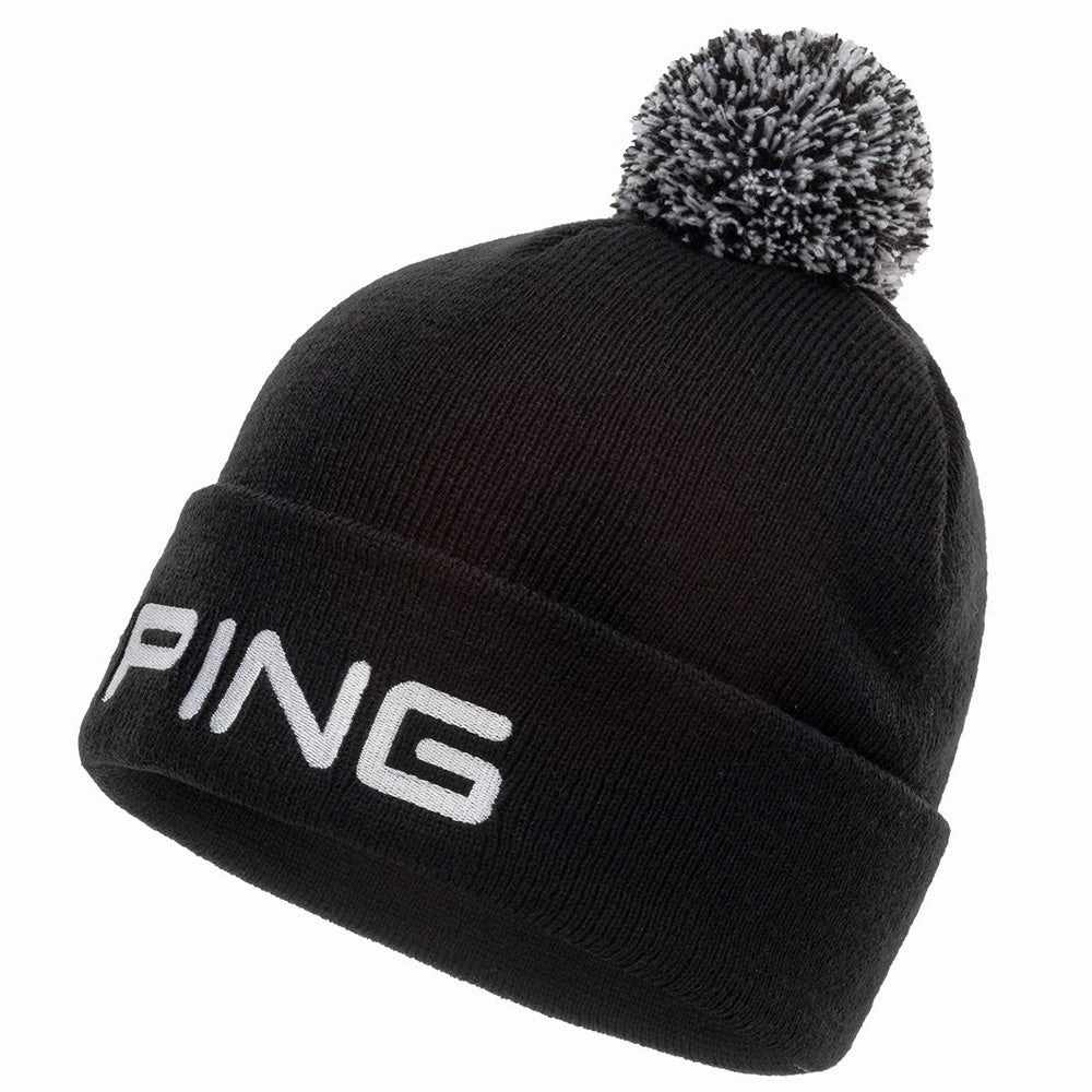 Ping Collection Classic Bobble Hat - Black Hand Wash Friendly Windproof Design