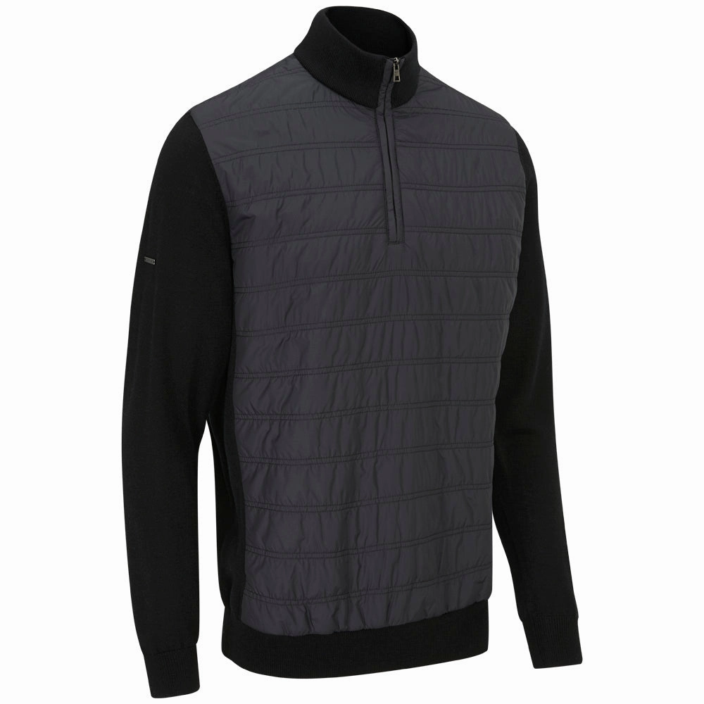 Simple Style Ping Connell 1/4 Zip Pullover - Black