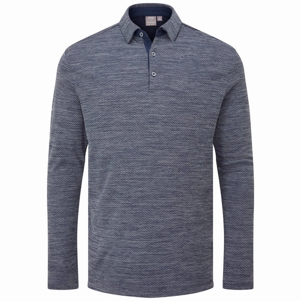Ping Creek Polo Shirt - Navy Melange Spring Freshness