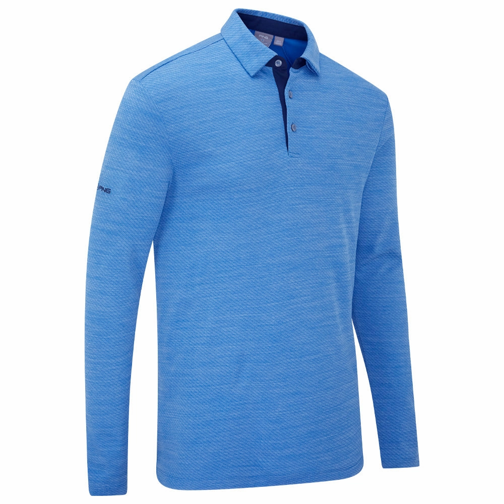 Versatile Apparel Ping Creek Polo Shirt - Tidal Blue Melange