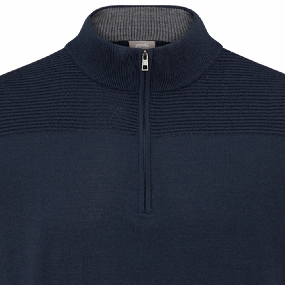 Simple Style Ping Dorset 1/4 Zip Pullover - Navy