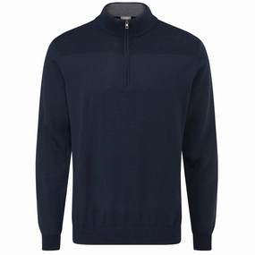 Ping Dorset 1/4 Zip Pullover - Navy fade resistance Concert wear