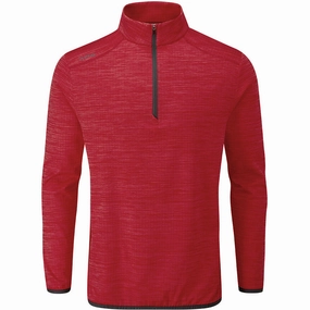 product urban fashion sense Ping Edison 1/2 Zip Mid-Layer Fleece - Cyber Red Marl