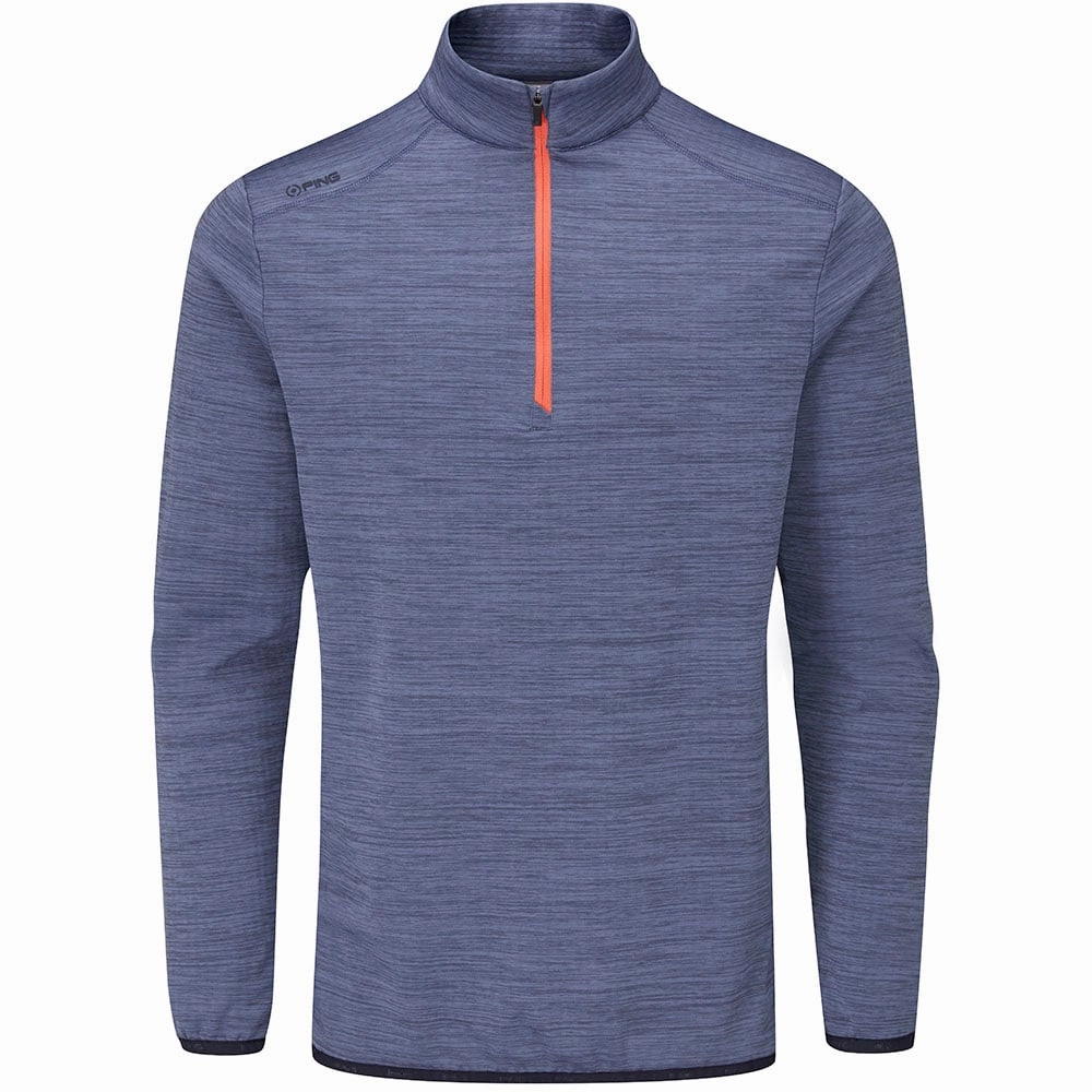 Ping Edison 1/2 Zip Mid-Layer Fleece - Greystone Marl twill