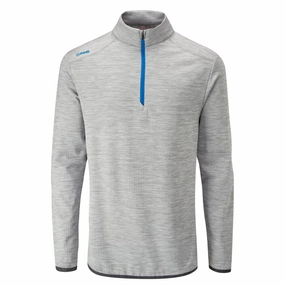 Daily Chic Outdoor Ready Ping Edison 1/2 Zip Mid-Layer Fleece - Silver Marl