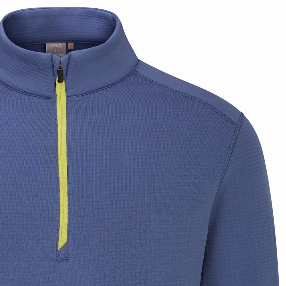 Ping Edwin 1/2 Zip Pullover - Blue Indigo Layering Piece Winter Comfort