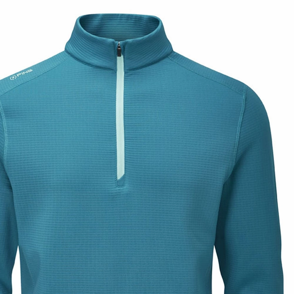 Embroidered Logo Ping Edwin 1/2 Zip Pullover - Dragonfly