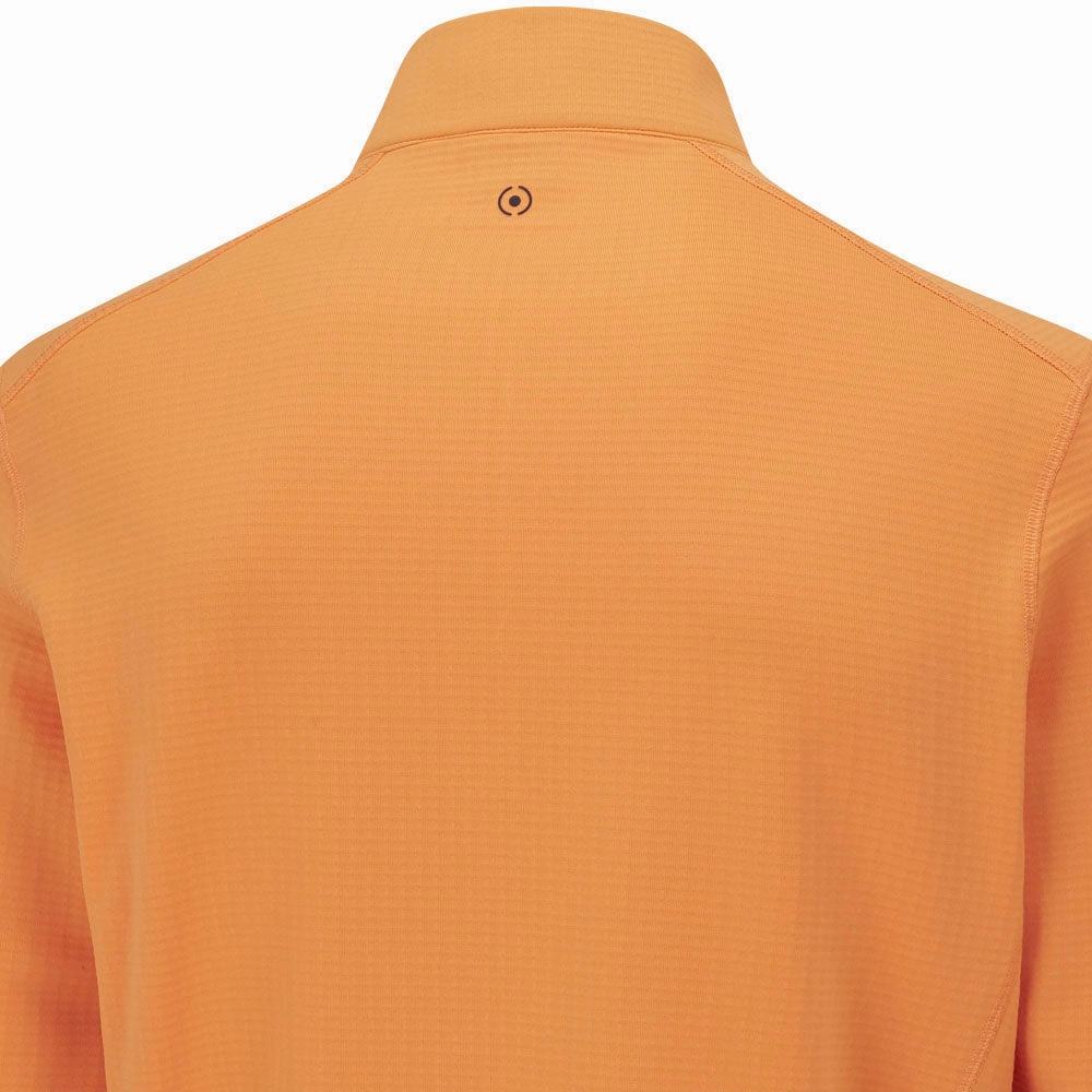 Casual Jacket Effortless Wear Ping Edwin 1/2 Zip Pullover - Tangerine
