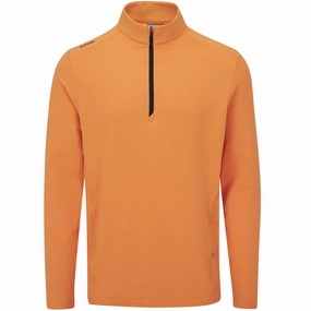 Ping Edwin 1/2 Zip Pullover - Tangerine non hooded