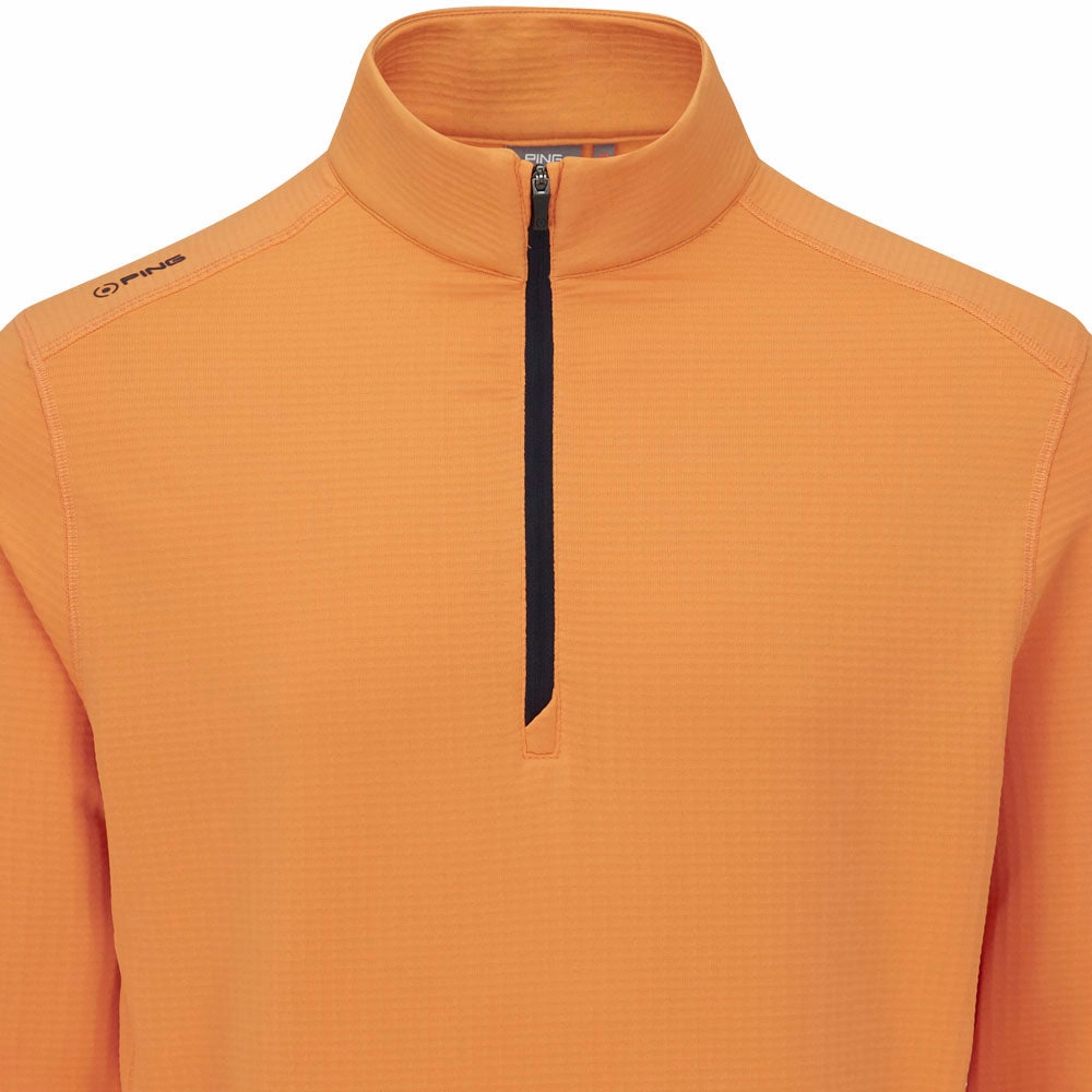 Trendy Comfort Ping Edwin 1/2 Zip Pullover - Tangerine