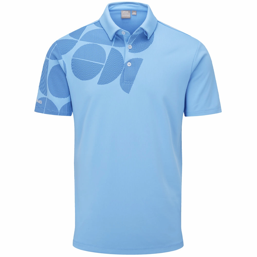 Ping Elevation SensorCool Polo Shirt - Infinity Blue Minimal Comfort Wear