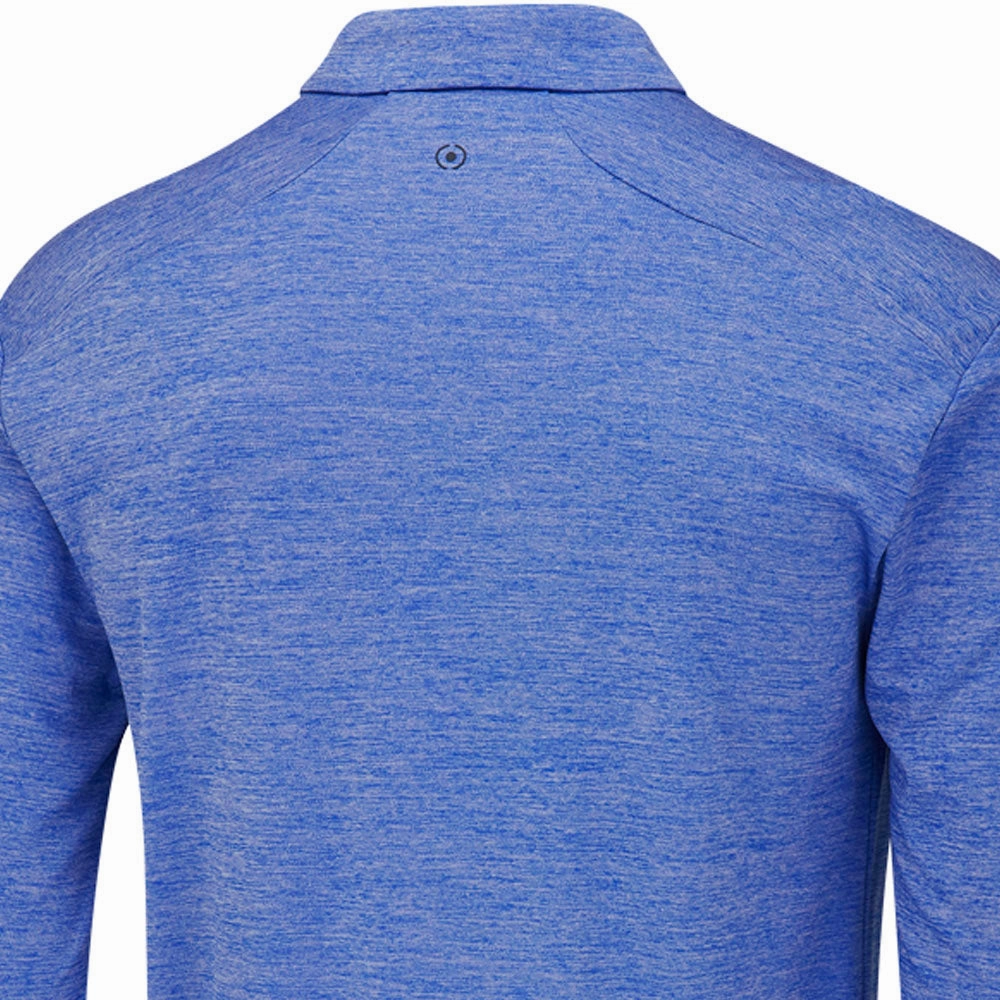 Ping Emmett Long Sleeve Polo Shirt - Classic Blue Marl Sporty Design Sophisticated Casual