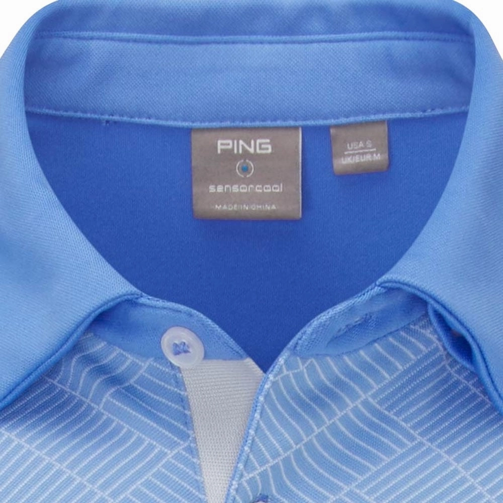 Ping Etten Polo Shirt - Marina Multi Daily Comfort Micro Perforated Fabric