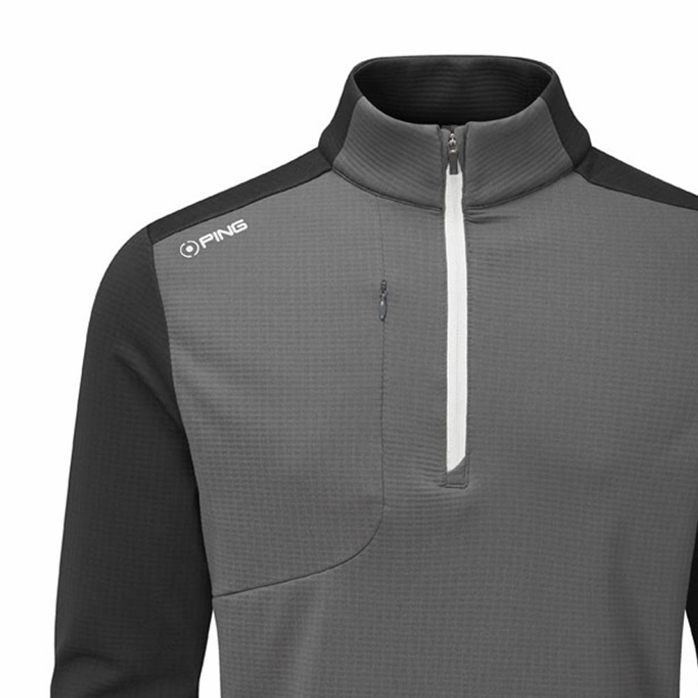 Ping Farrell 1/2 Zip Midlayer - Asphalt/Black Casual tops