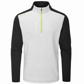 Ping Farrell 1/2 Zip Midlayer - White/Black Easy to Carry