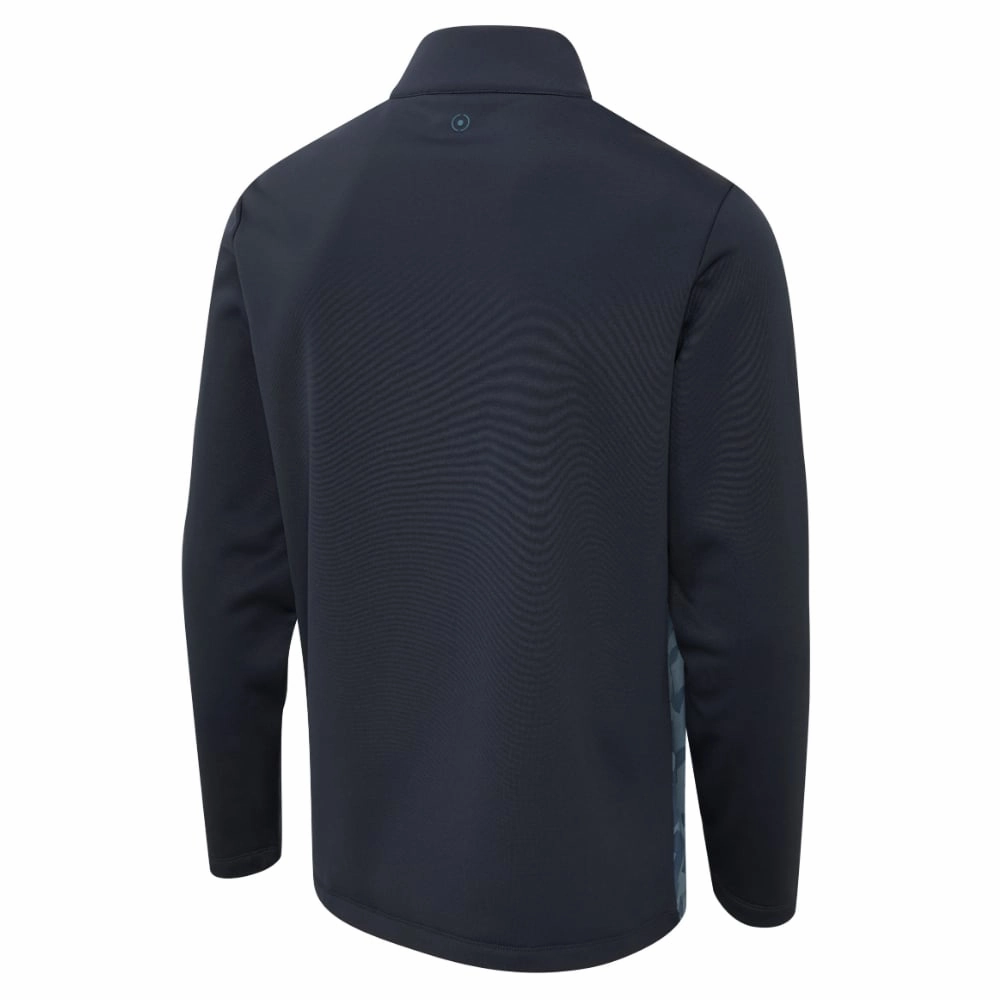 Ping Felix 1/2 Zip Golf Sweater - Greystone/Navy appropriate for sunny days