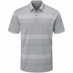 Durable Stitching AntiStatic Properties Ping Focus Polo Shirt - Silver Multi