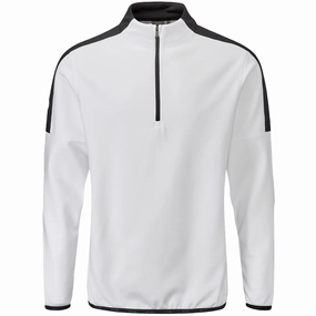 Ping Frankie 1/2 Zip Pullover - White/Black Blend