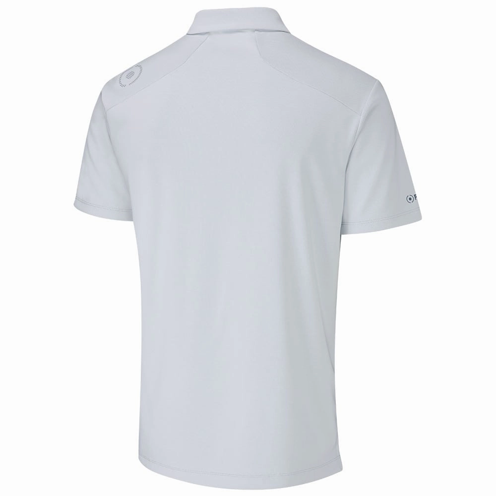 Casual Style Wear contrast Ping Frequency Polo Shirt - Silver