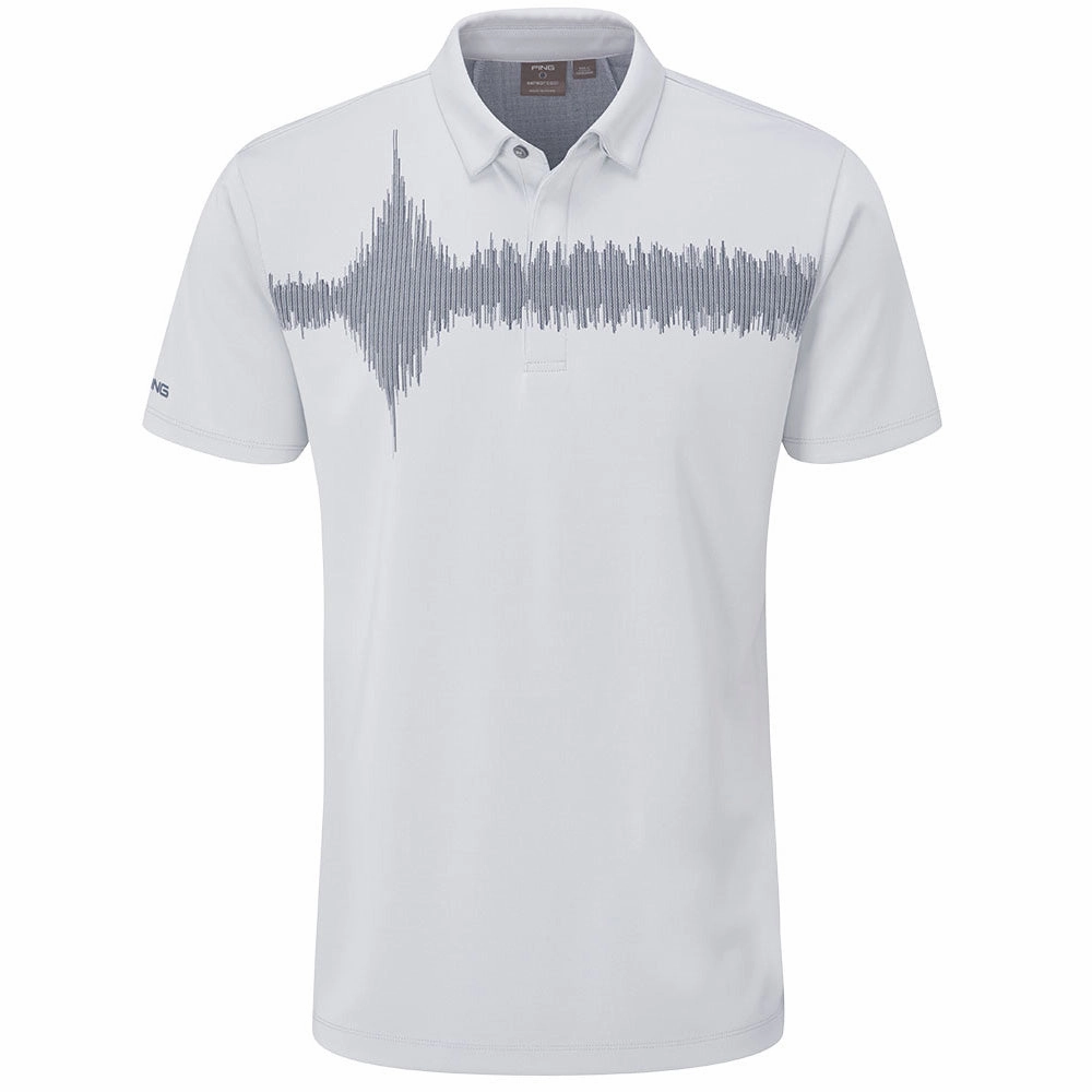 Ping Frequency Polo Shirt - Silver Soft Material