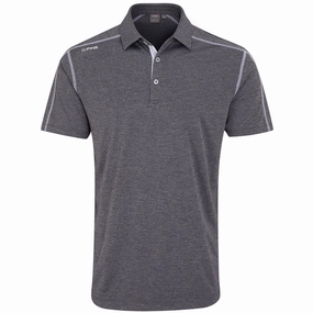 UPF Rated Fabric Relax Trend Ping Fynn Polo Shirt - Charcoal Marl