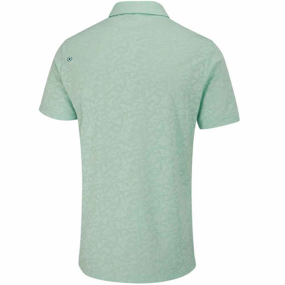 Ping Geo-Camo Polo Shirt - Misty Green Cool Vibes Chill Wear