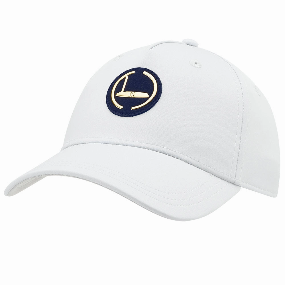 Cold Weather Sleek Option Ping Gold Putter Cap - White