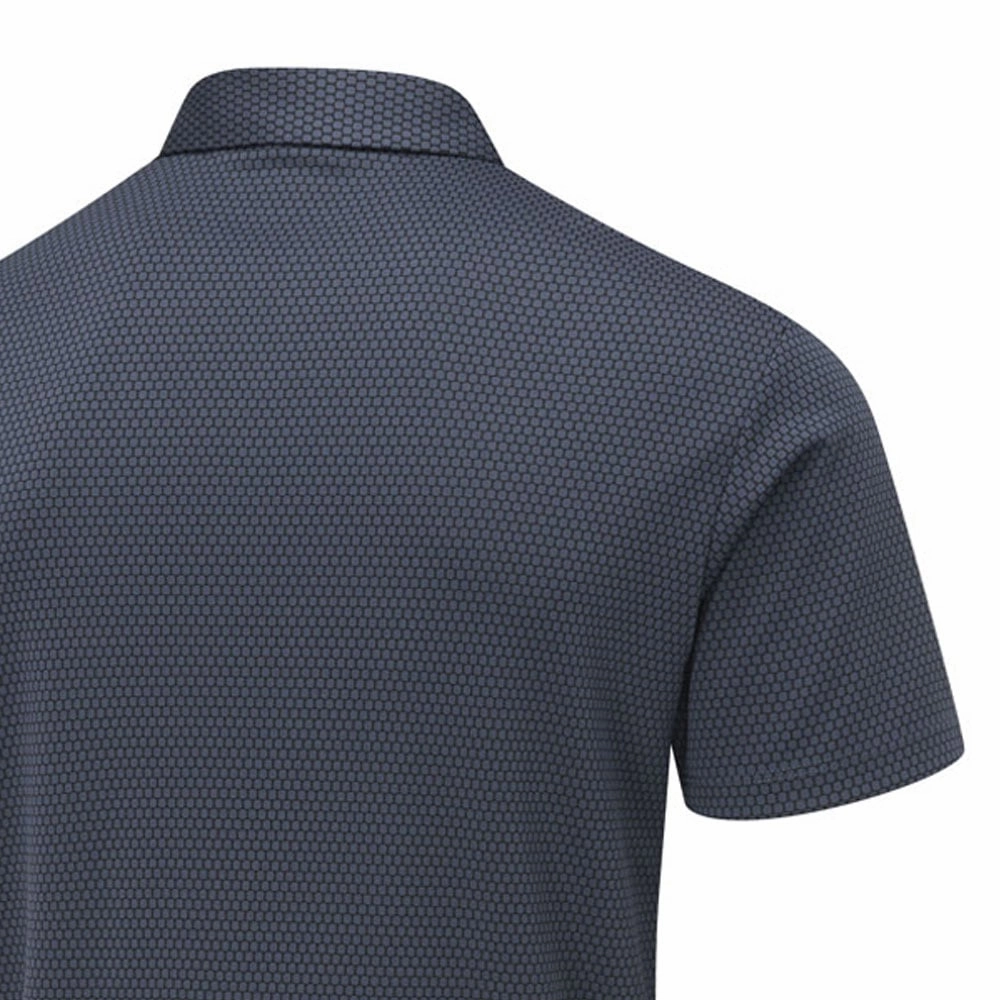 Cool Fit Easy Wear Look Ping Halcyon Polo Shirt - Oxford Blue Multi
