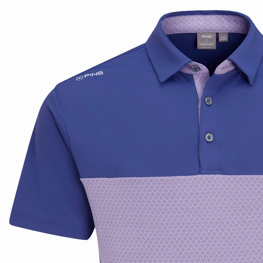 Ping Hall Polo Shirt - Twilight/Purple Ash Scoop neck femininity Stylish Everyday Wear