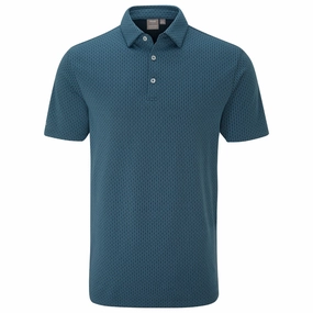 Classic Design Retro Ping Hershel Polo Shirt - Blue Fusion Multi