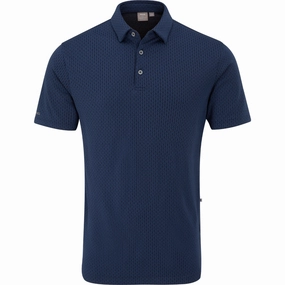 Gym clothing Non Irritating Collar Ping Hershel Polo Shirt - Oxford Blue Multi