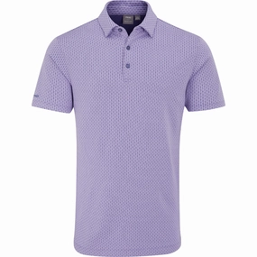 Easy Layer Ping Hershel Polo Shirt - Purple Ash Multi