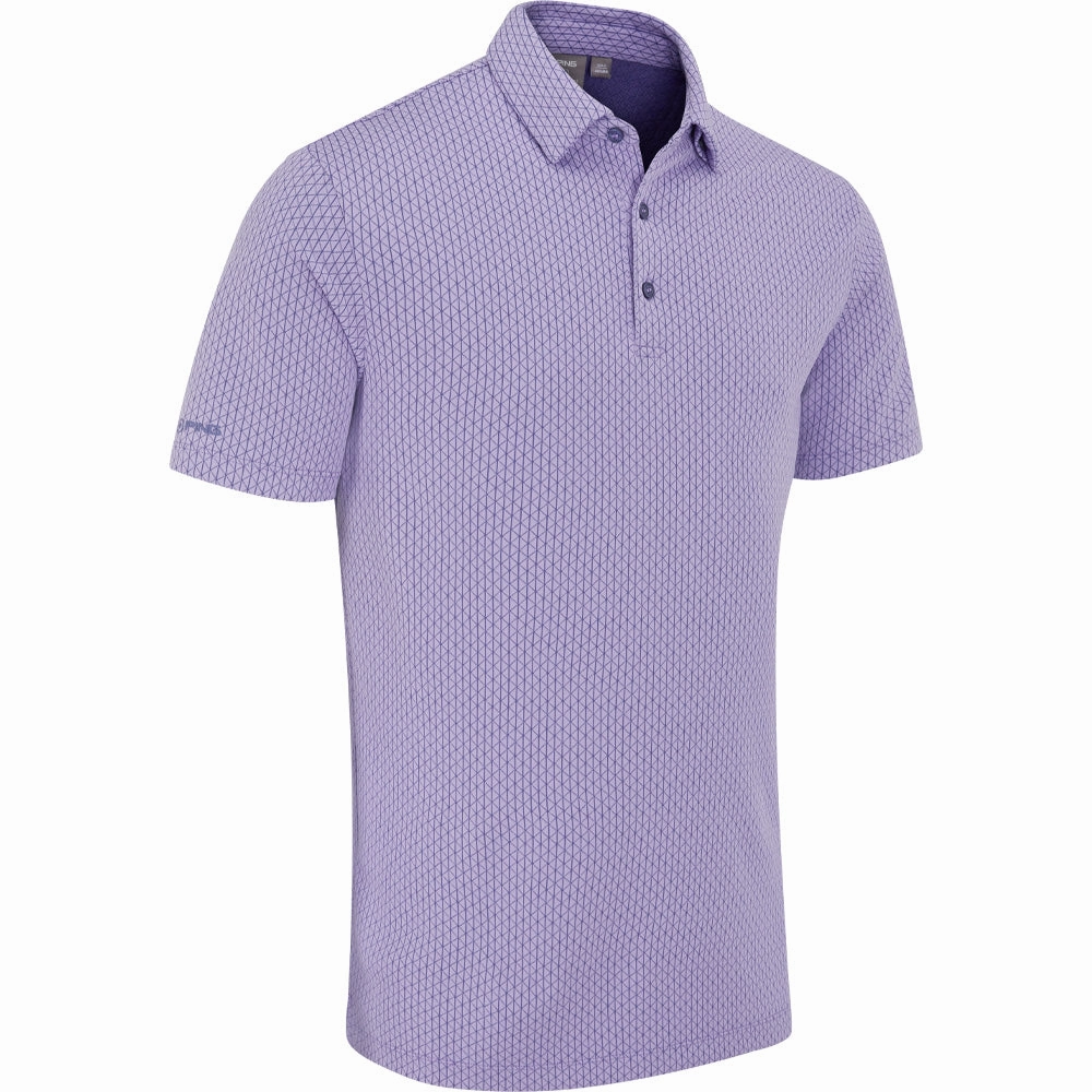 Ping Hershel Polo Shirt - Purple Ash Multi Date night ethical