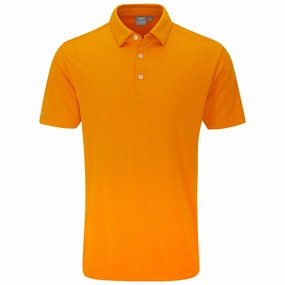 Casual and Soft Comfy Look Ping Hershel Polo Shirt - Sunburst Multi