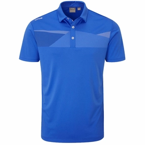 Slim Silhouette Ping Holten Polo Shirt - Delph Blue