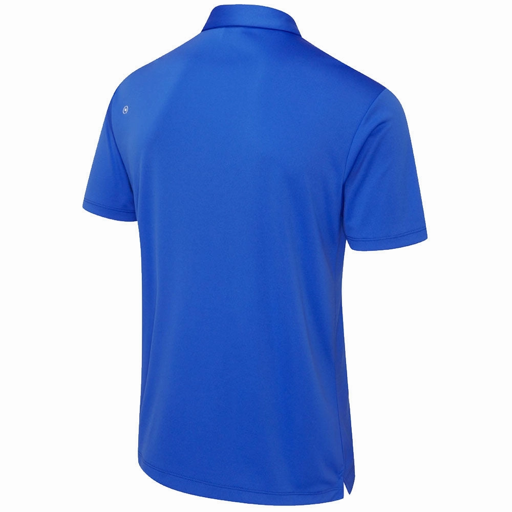 Ping Holten Polo Shirt - Delph Blue Active Layering Minimalist Aesthetic