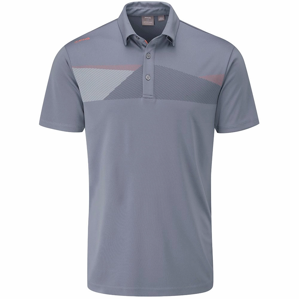 Ping Holten Polo Shirt - Greystone Light and Breathable