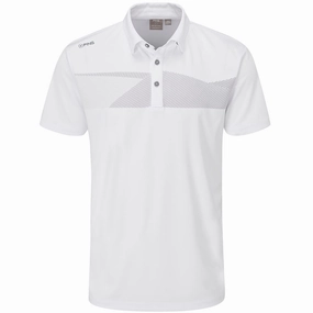Timeless Design Stylish and Fun Ping Holten Polo Shirt - White