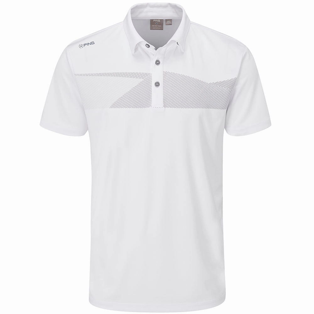 Ping Holten Polo Shirt - White Cozy Vibe Wear