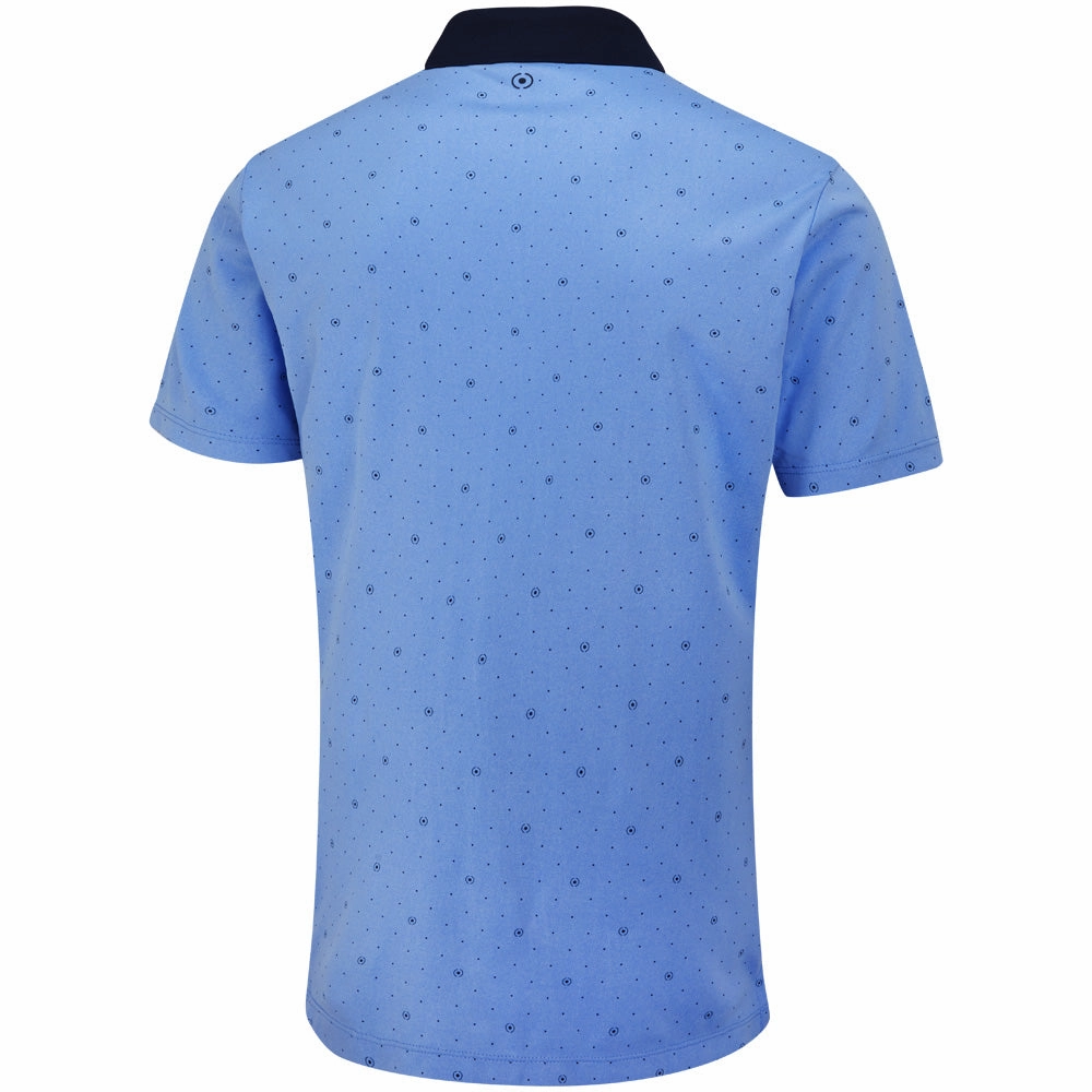 Ping Jared Polo Shirt - Cornflower Blue/Navy Outdoor Wear Essential Style Wear