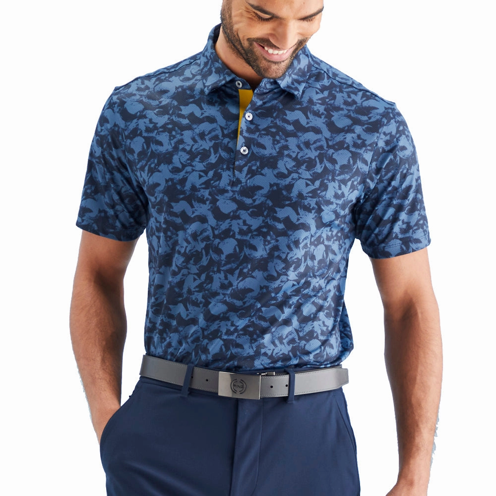 Ping Julian Polo Shirt - Blue Fusion Multi Sophisticated Casual