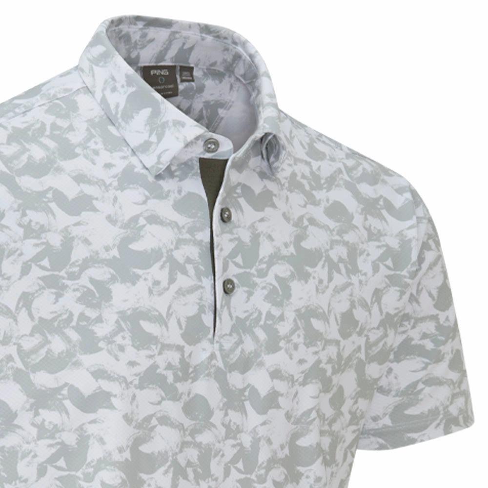 Eco Conscious Production Ping Julian Polo Shirt - Silver Multi