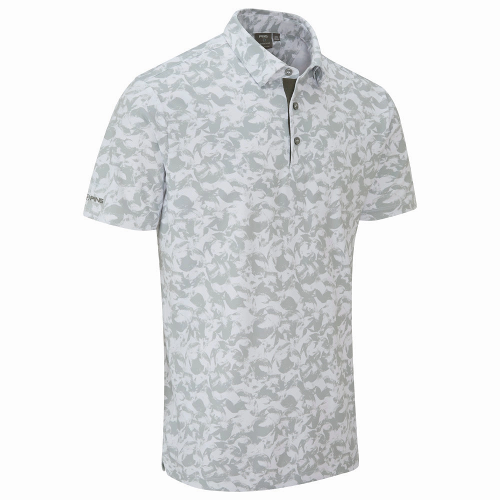 Ping Julian Polo Shirt - Silver Multi Festival wear