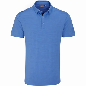 Fashion Essential Sporty Design Ping Kenan Polo Shirt - Cornflower Blue