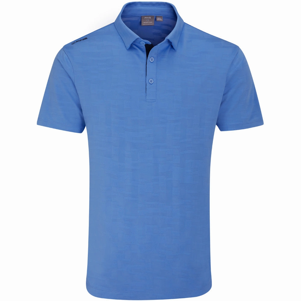 Fashion Essential Sporty Design Ping Kenan Polo Shirt - Cornflower Blue