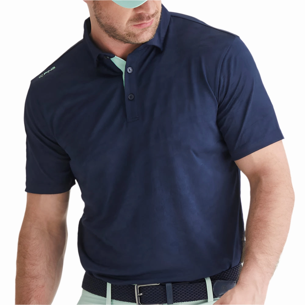 Travel convenience Versatile Look Ping Kenan Polo Shirt - Navy