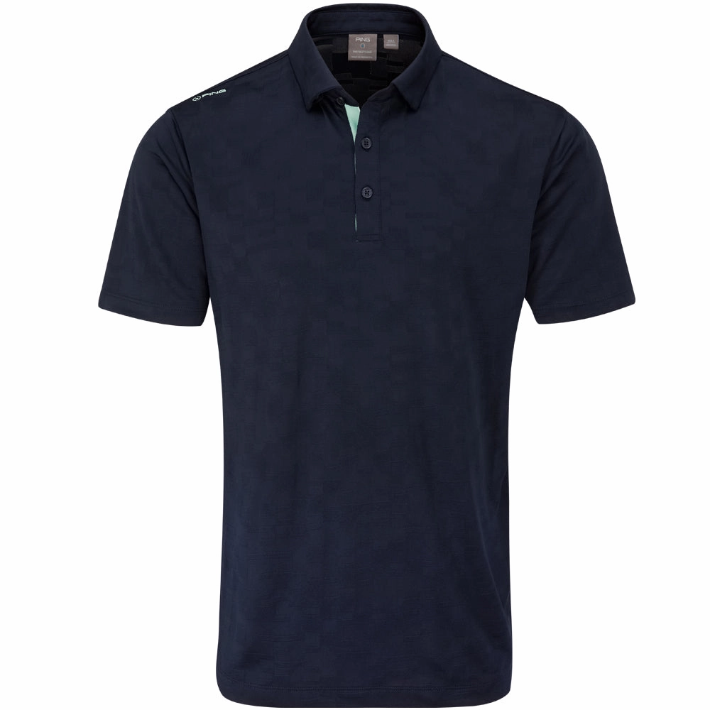 Ping Kenan Polo Shirt - Navy Casual Layers FadeResistantPrint
