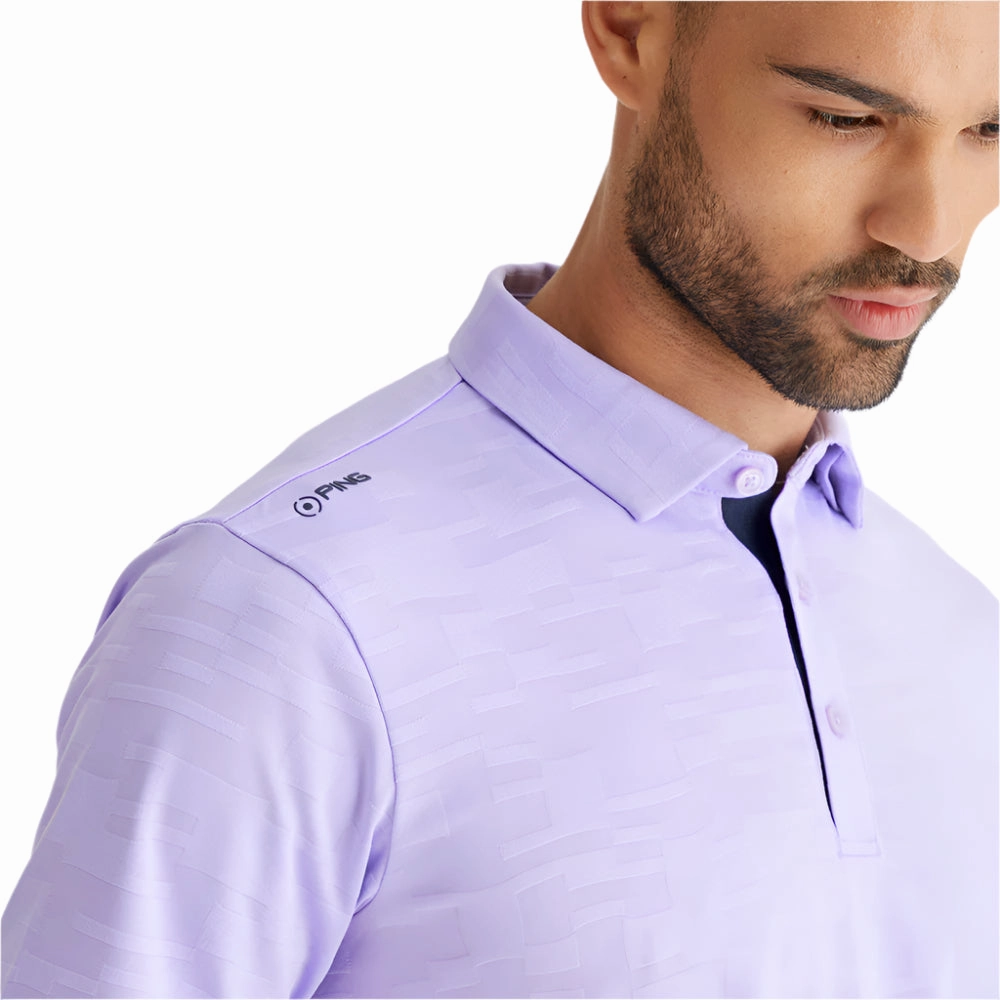 Soft Finish Ping Kenan Polo Shirt - Purple Ash